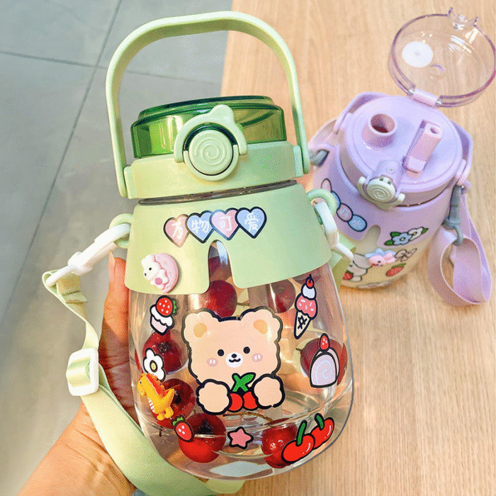 Student children's plastic drinking bottle