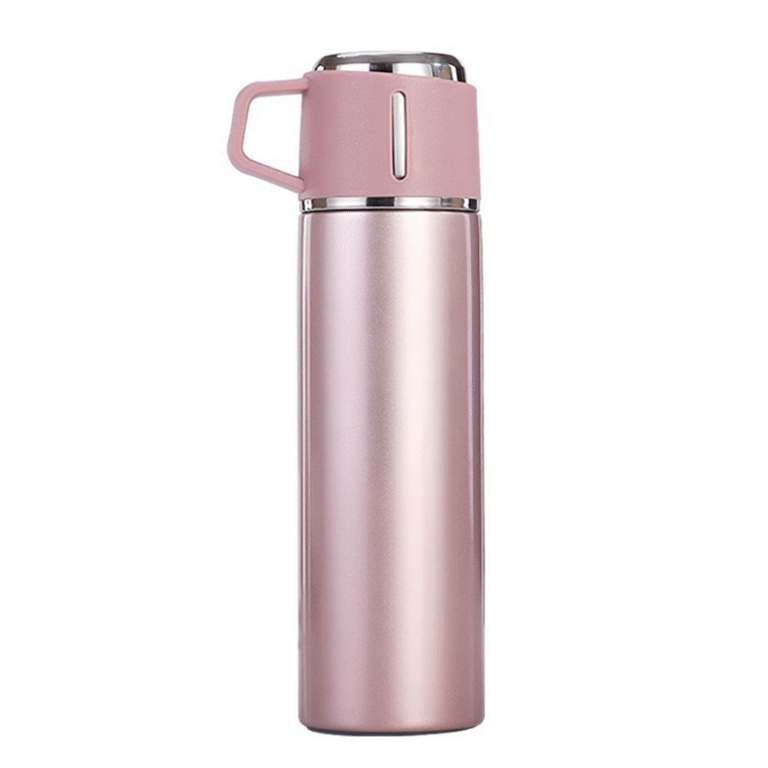 Stainless steel thermos with cup