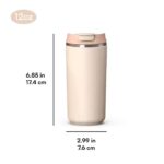 Flip-top stainless steel cup