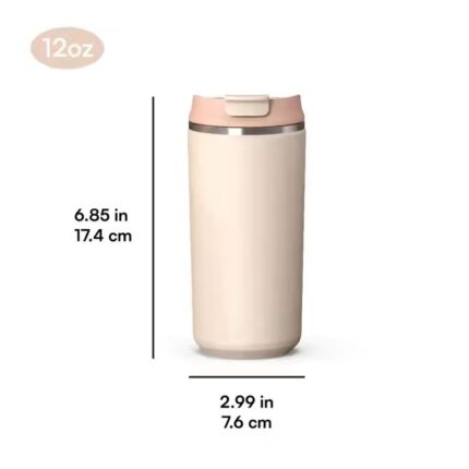 Copo de aço inoxidável flip-top