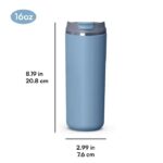 Flip-top stainless steel cup