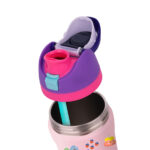 Hidden handle sports water bottle