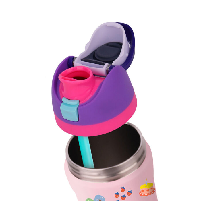 Hidden handle sports water bottle