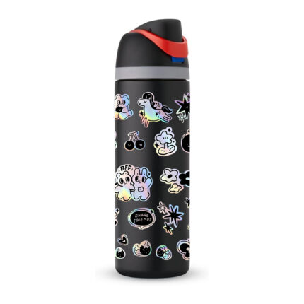 Hidden handle sports water bottle