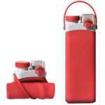 Collapsible Silicone Water Bottle with Handle
