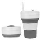 Collapsible Travel Cup With Straw