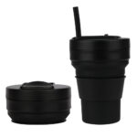 Collapsible Travel Cup With Straw