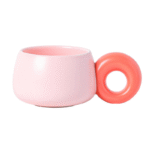 Ceramic cream coffee cup