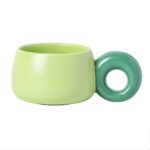 Ceramic cream coffee cup