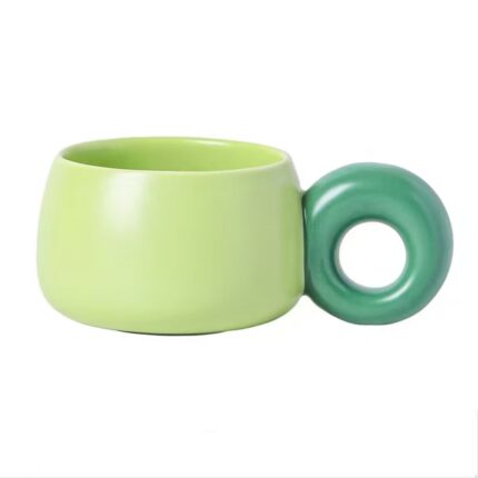 Ceramic cream coffee cup