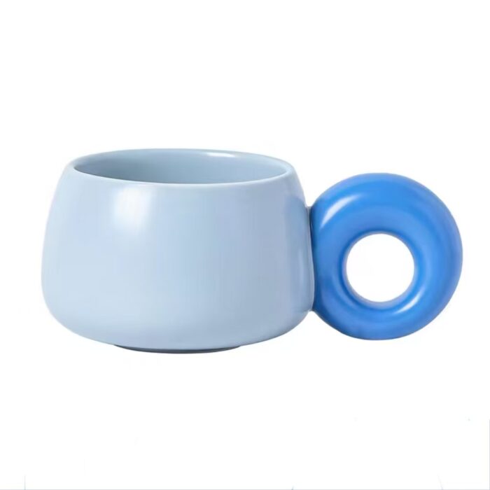 Ceramic cream coffee cup