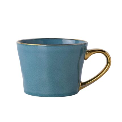 300mL ceramic golden handle mug