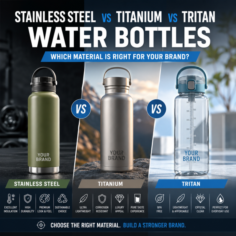 stainless steel vs titanium vs tritan water bottle
